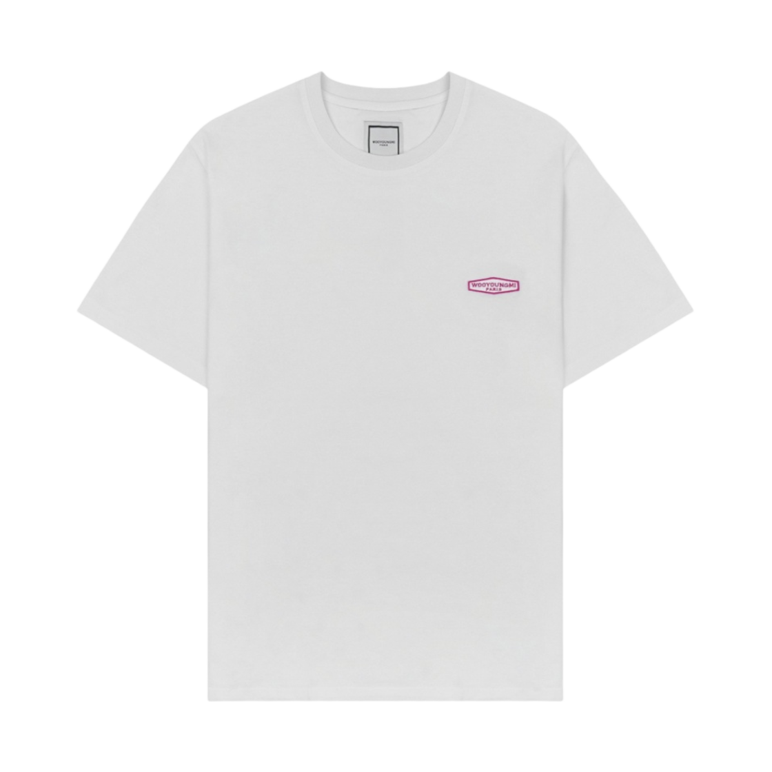우영미 핑크 백로고 티셔츠 화이트 - 21SS(Wooyoungmi Pink Back Logo T-Shirt White - 21SS) - 2
