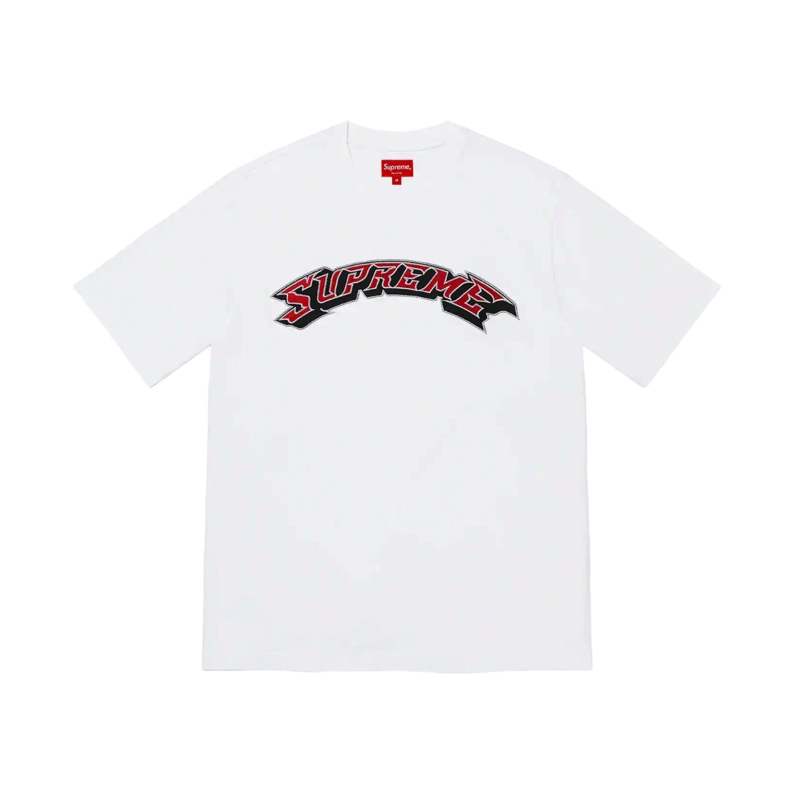 슈프림 아플리케 아크 숏슬리브 탑 화이트 - 22SS(Supreme Applique Arc S/S Top White - 22SS) - 1