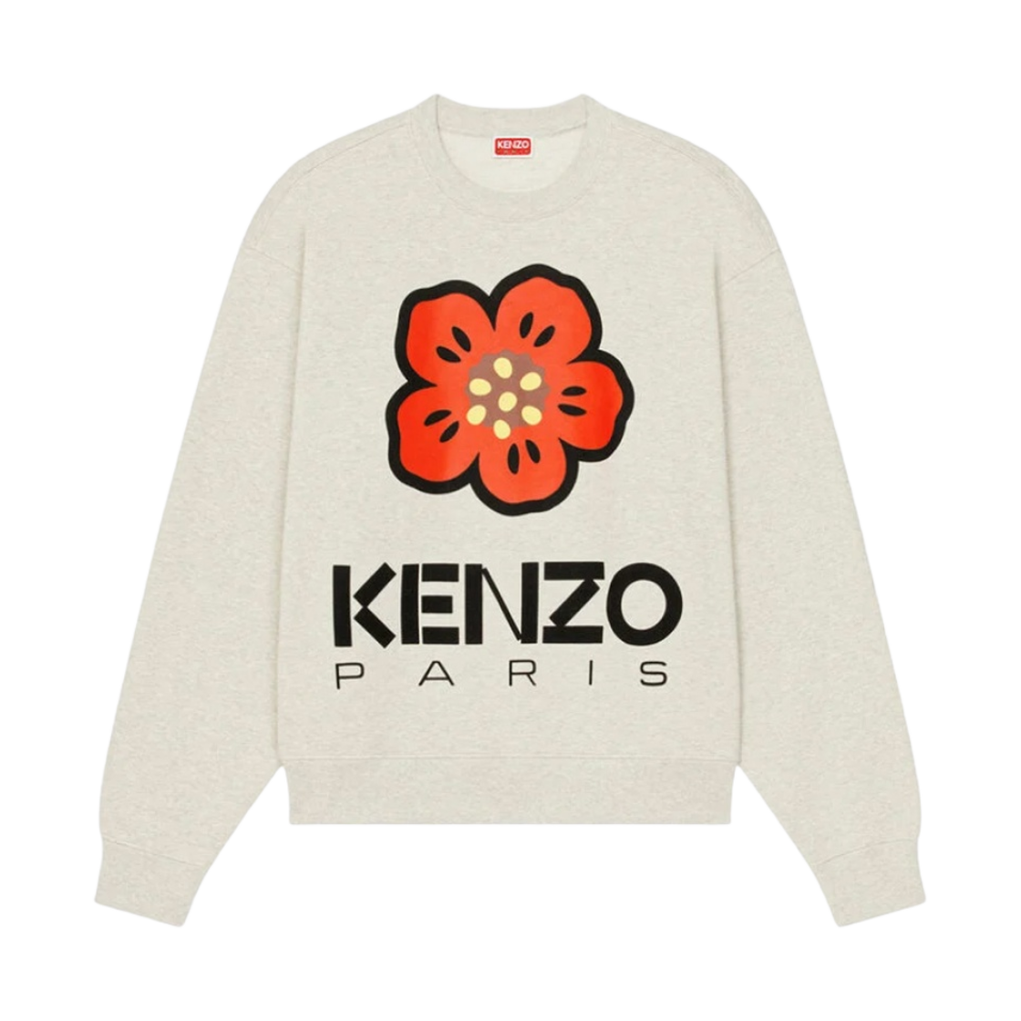 FD55SW4454ME93 Kenzo Boke Flower Sweatshirt Pale Grey