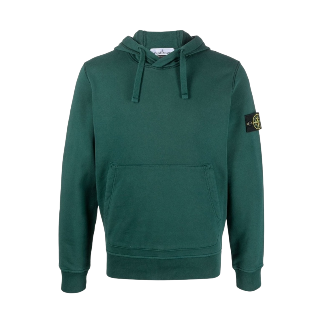 스톤 아일랜드 64151 코튼 플리스 후드 스웨트셔츠 보틀 그린 - 23SS(Stone Island 64151 Cotton Fleece Hooded Sweatshirt Bottle Green - 23SS) - 1