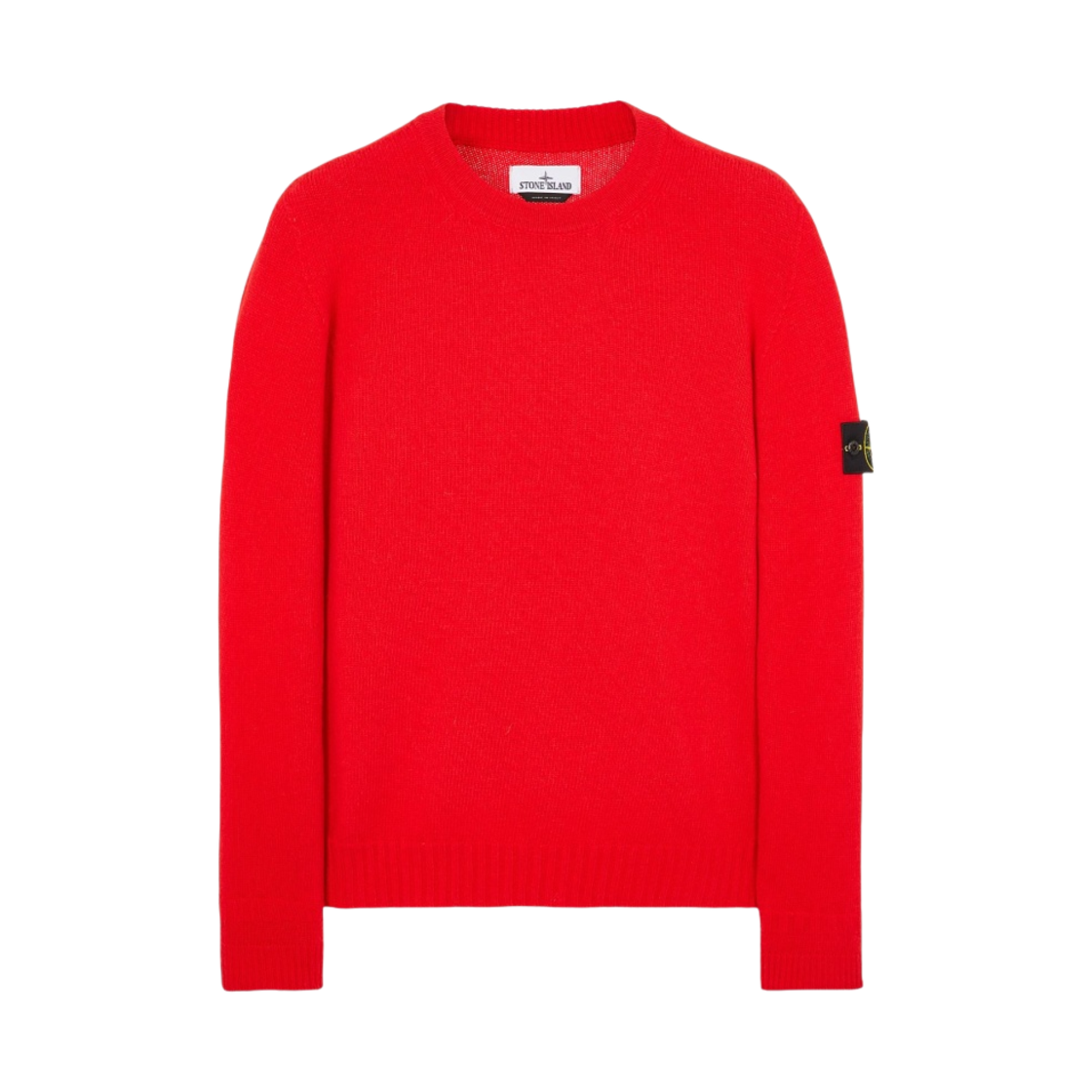스톤 아일랜드 524A3 램스울 크루넥 니트 레드 - 22FW(Stone Island 524A3 Lambswool Crewneck Knit Red - 22FW) - 1
