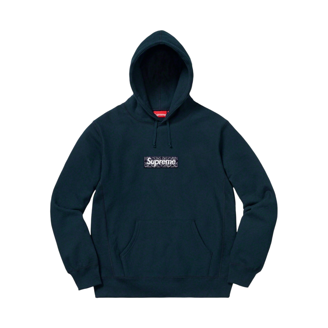 슈프림 반다나 박스로고 후드 스웨트셔츠 네이비 - 19FW(Supreme Bandana Box Logo Hooded Sweatshirt Navy - 19FW)