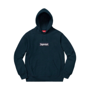 Supreme Bandana Box Logo Hooded Sweatshirt Navy - 19FW