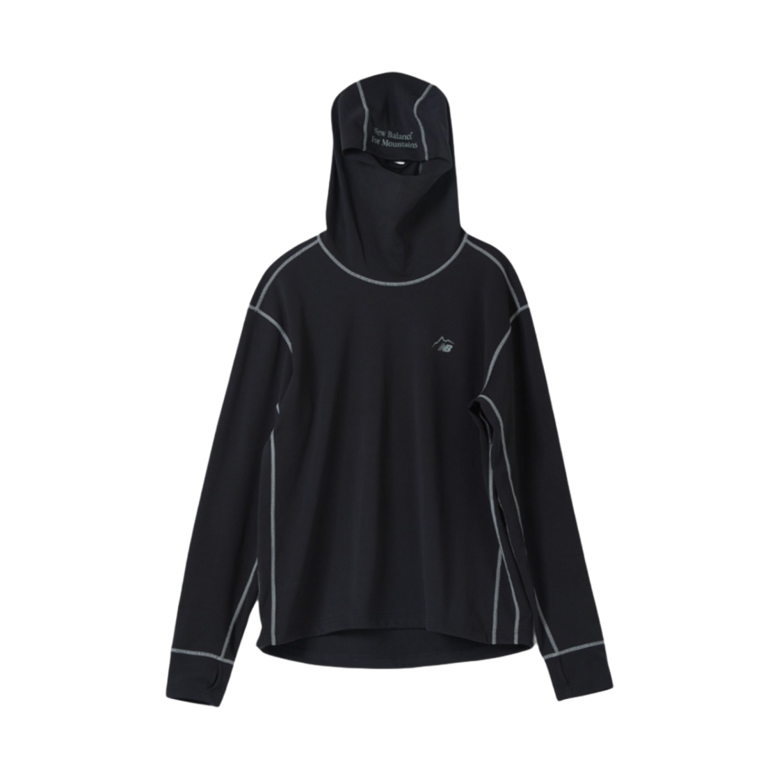 뉴발란스 x 케일 바라클라바 후드 블랙(New Balance x Cayl Balaclava Hoodie Black) - 1