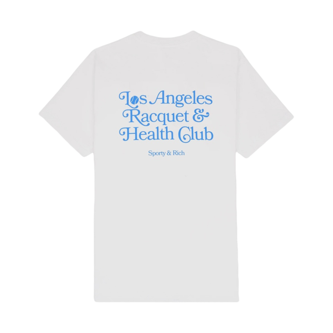 TS871WH Sporty & Rich LA Racquet Club T-Shirt White Steel Blue