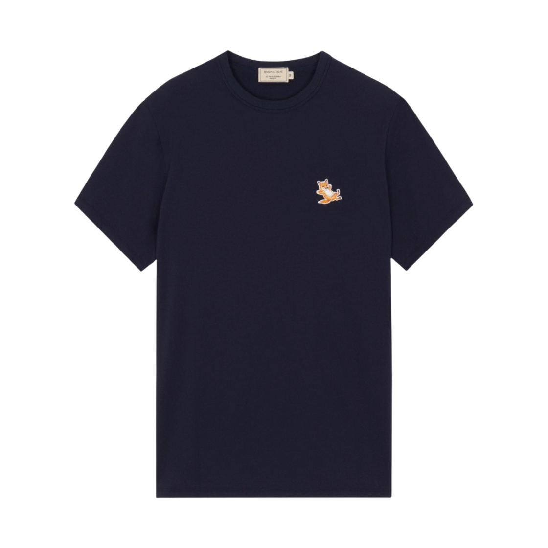 메종 키츠네 칠랙스 폭스 패치 클래식 티셔츠 네이비