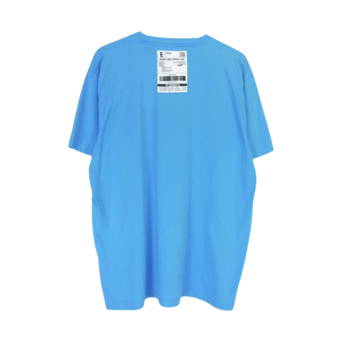 베트멍 로고 티셔츠 블루(Vetements Logo T-Shirt Blue) - 2