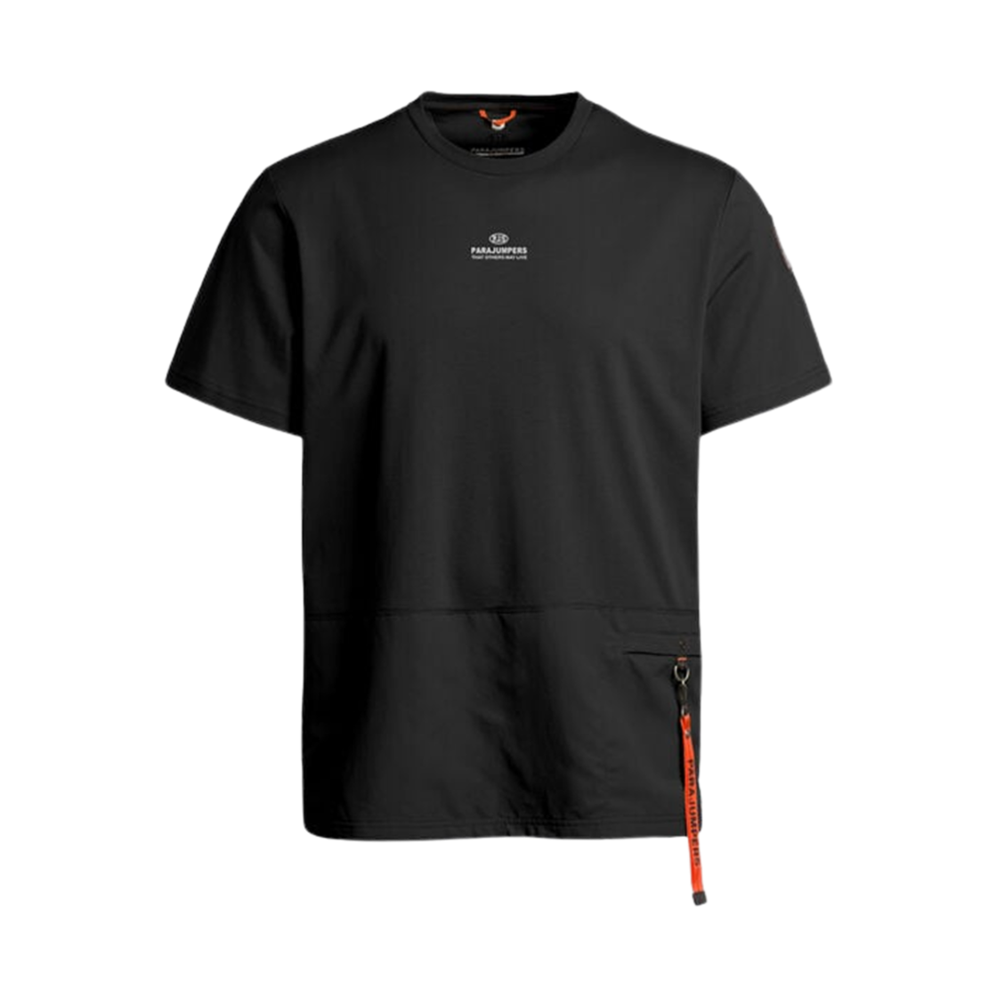24SMPMTSRE08P290541 ParaJumpers Clint Cotton Jersey T-Shirt Black - 24SS