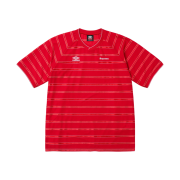 Supreme x Umbro Stripe Soccer Jersey Red - 25SS