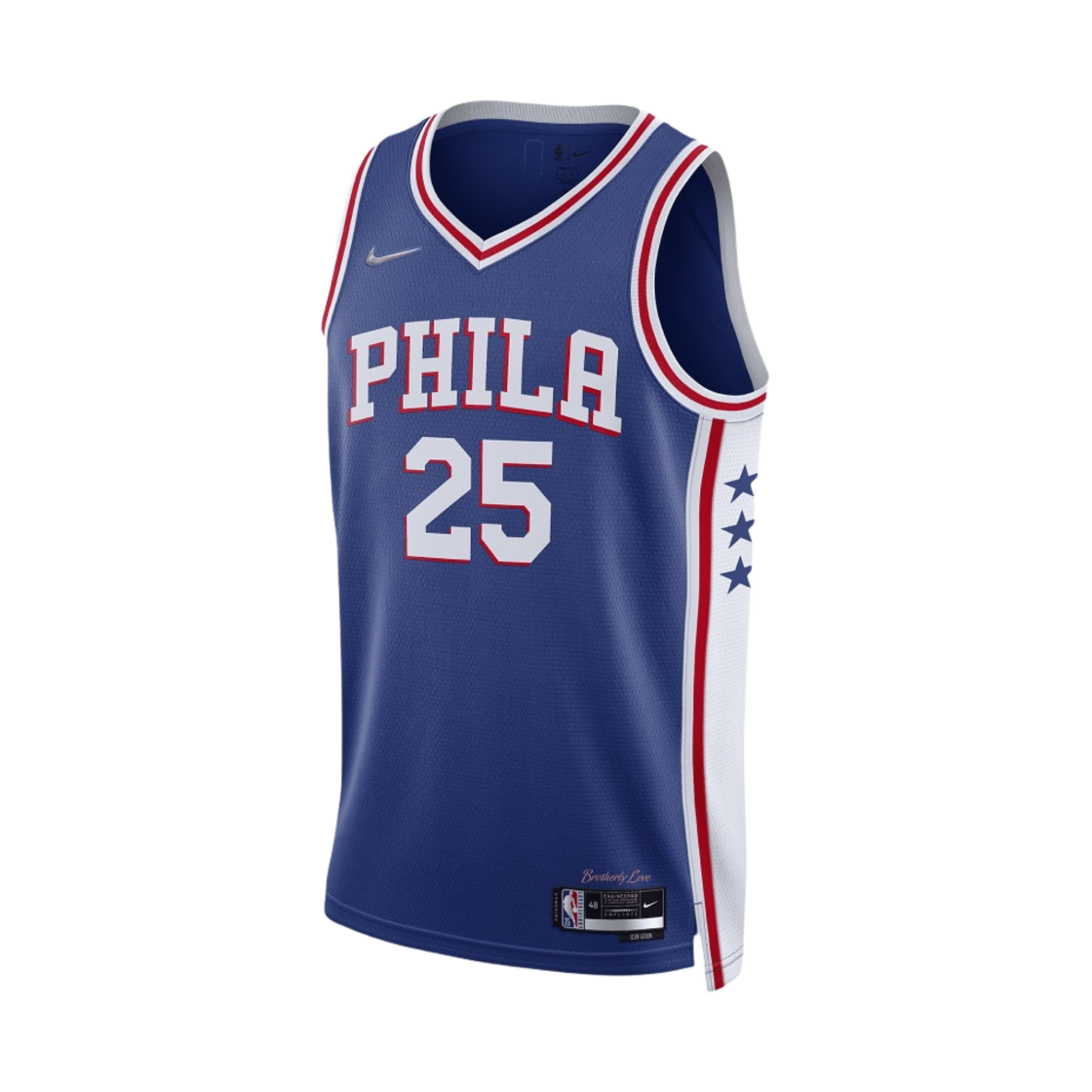 나이키 필라델피아 세븐티식서스 벤 시몬스 아이콘 에디션 NBA 스윙맨 저지 블루(Nike Philadelphia 76ers Ben Simmons Icon Edition NBA Swingman Jersey Blue)