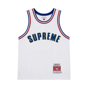 Supreme Mitchell & Ness Basketball Jersey White - 21SS