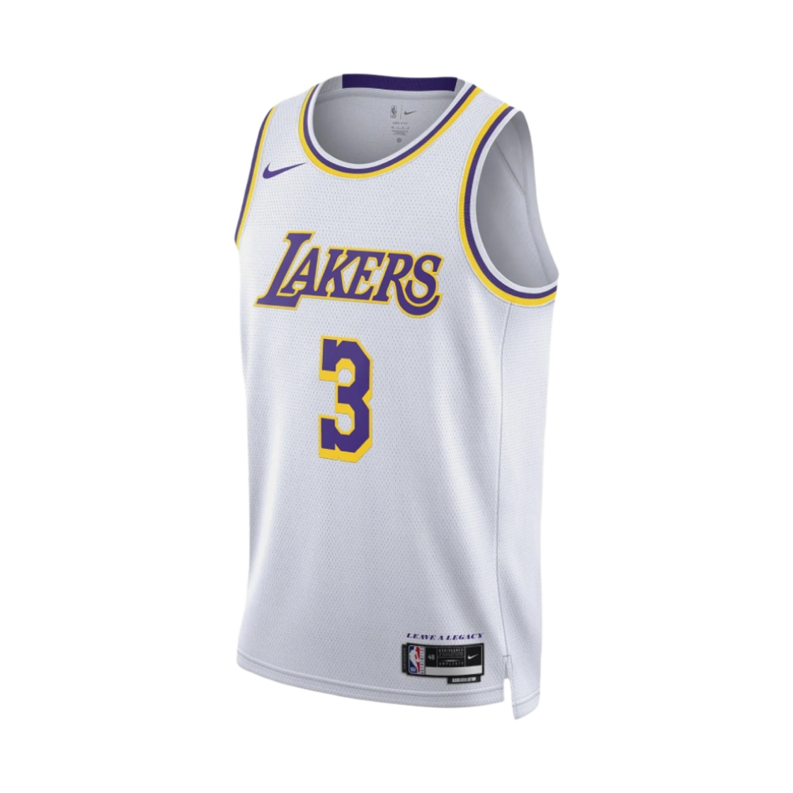 나이키 앤서니 데이비스 LA 레이커스 어소시에이션 에디션 2022/23 NBA 스윙맨 저지 화이트(Nike Anthony Davis LA Lakers Association Edition 2022/23 NBA Swingman Jersey White)