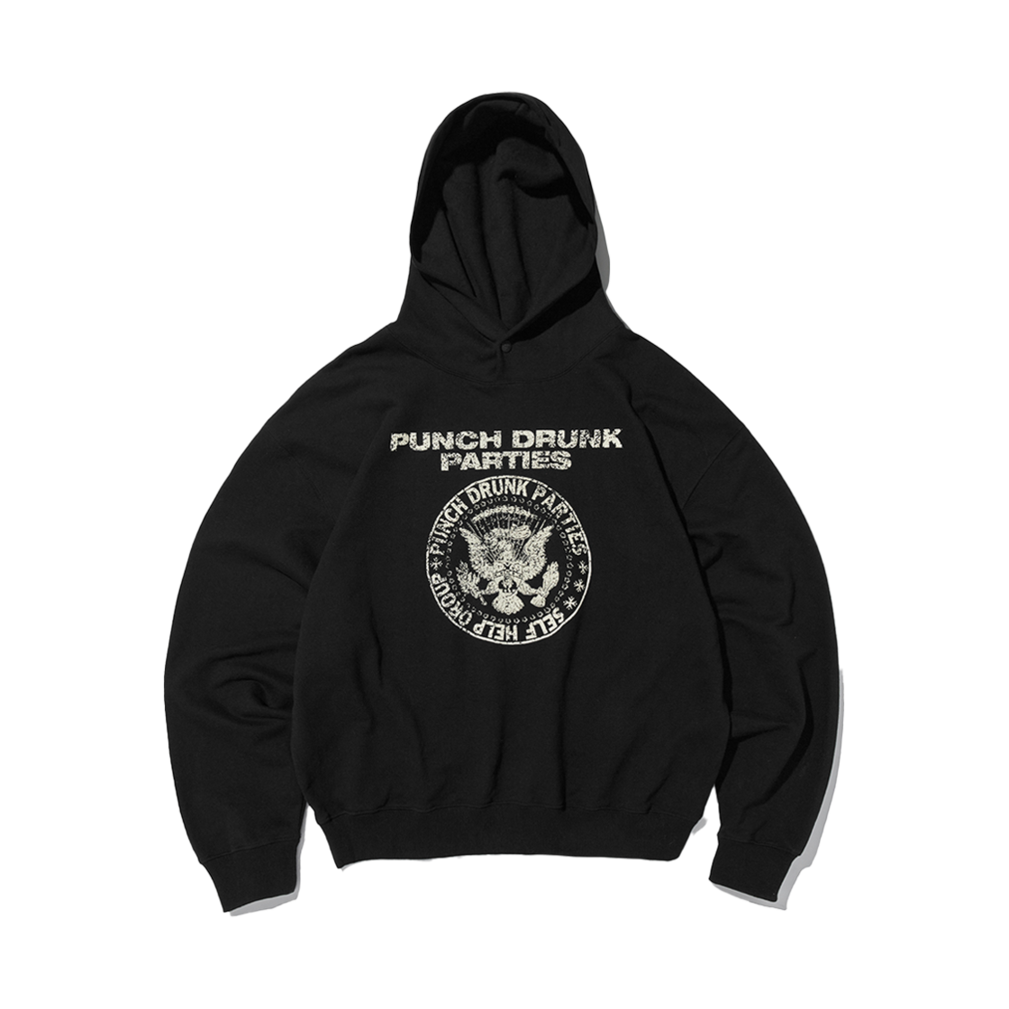 펀치 드렁크 파티즈 SHG 실 오버사이즈 후드 블랙