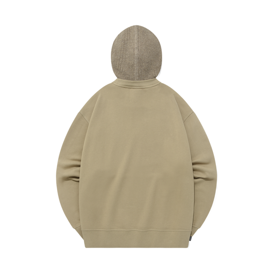 커버낫 오버핏 니트 후디 스웨트셔츠 베이지(Covernat Oversized Fit Knit Hoodie Sweatshirt Beige) - 2