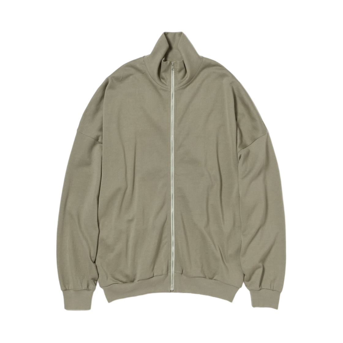 A25SC02CU Auralee Super High Gauge Sweat Zip Cardigan Khaki Gray - 25SS