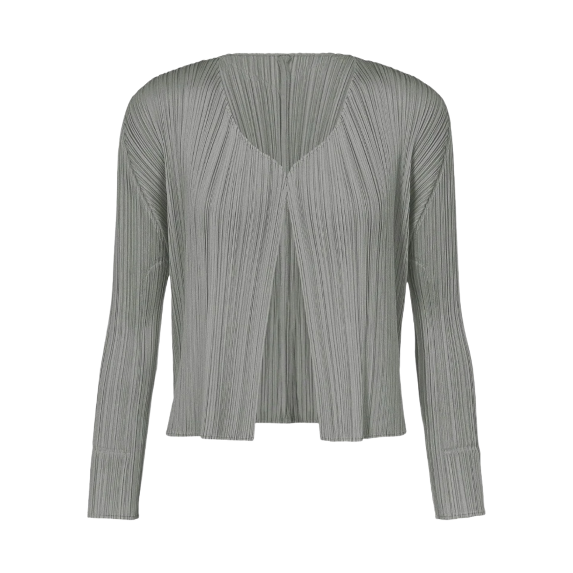 (W) 플리츠 플리즈 이세이 미야케 베이직 가디건 그레이((W) Pleats Please Issey Miyake Basics Cardigan Gray)