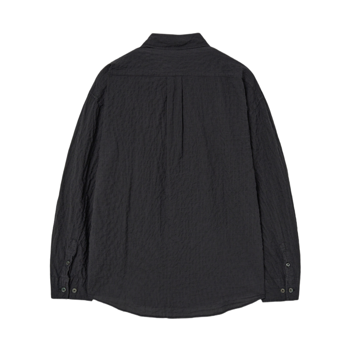 해칭룸 클래식 셔츠 오버 다이드 핀 체크 차콜(Hatchingroom Classic Shirt Over Dyed Pin Check Charcoal) - 2