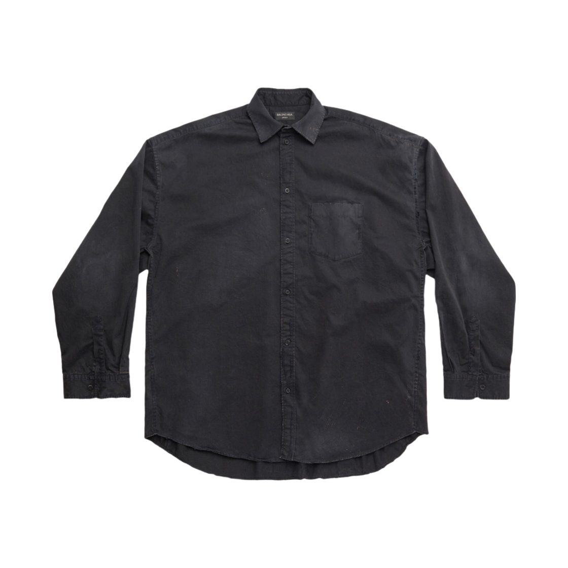 발렌시아가 고스 오버사이즈 셔츠 블랙(Balenciaga Goth Oversized Shirt Black) - 1