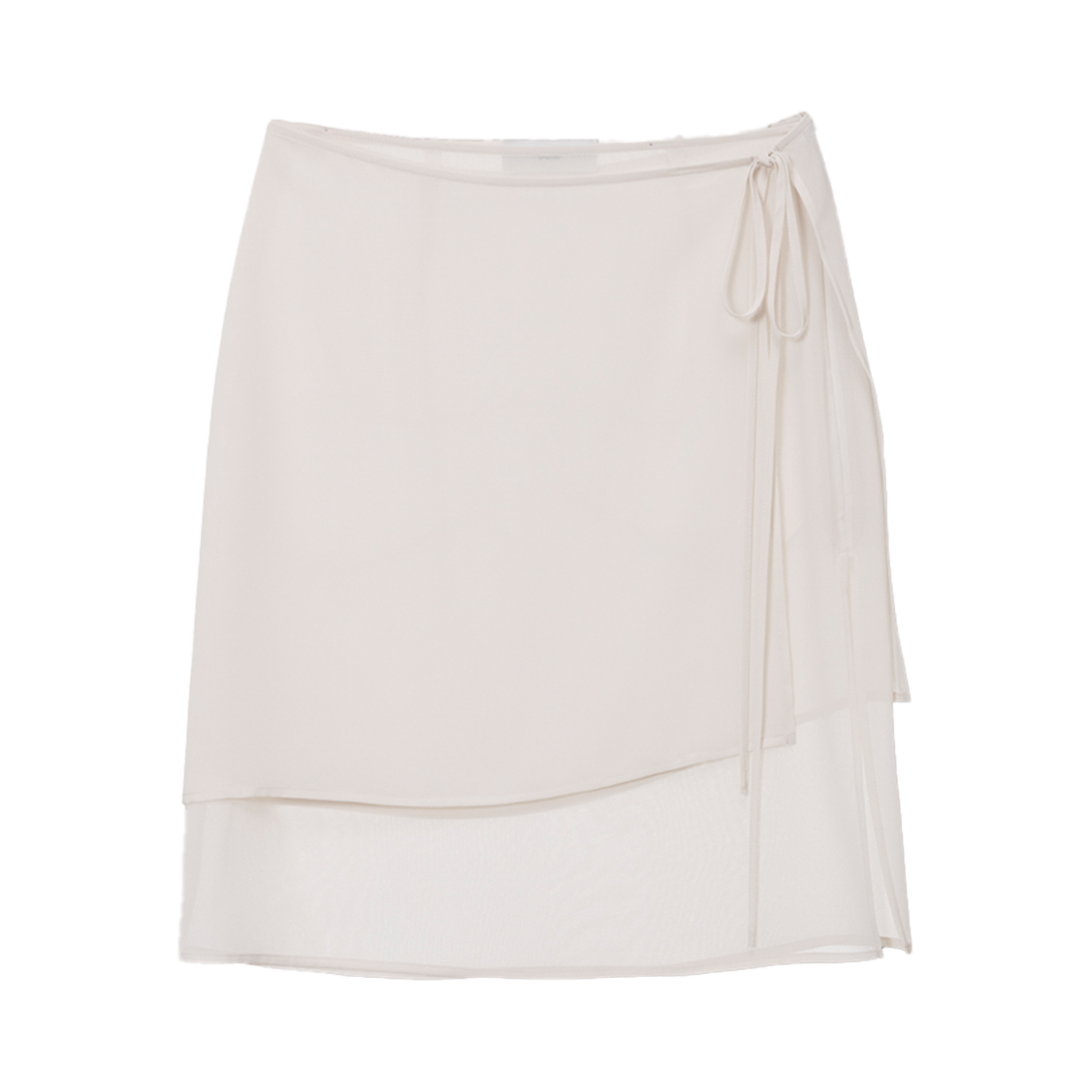 UDSK5A201CR Dunst Sheer Layering Skirt Cream Beige