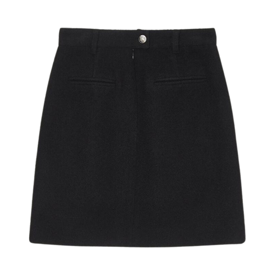(W) 던스트 클래식 트위드 미디 스커트 블랙((W) Dunst Classic Tweed Midi Skirt Black)