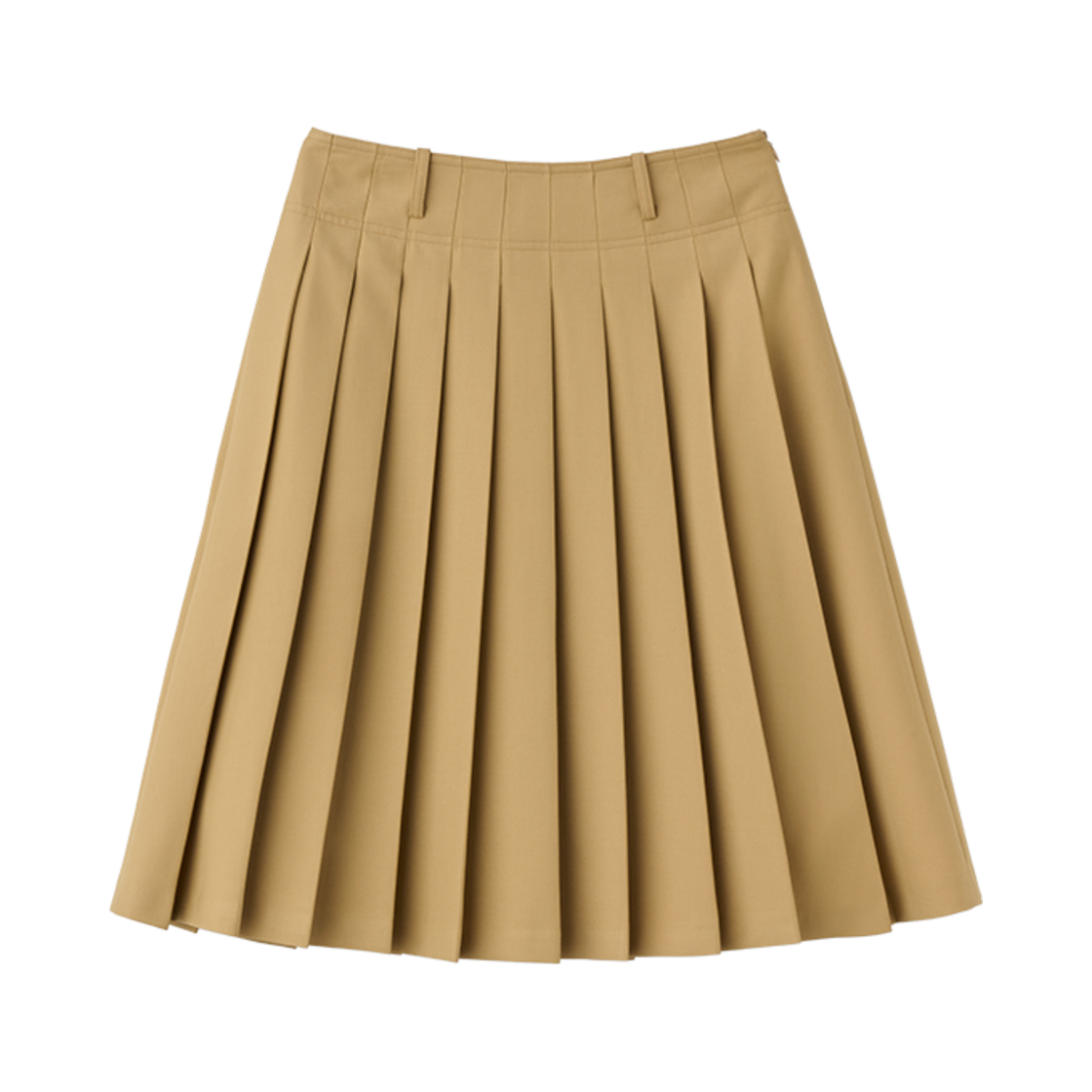 WBE1L13510BE General Idea Woman Fine Pleats Midi Skirt Beige