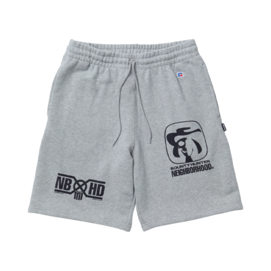 251XR57N-PTM01 Neighborhood x Bounty Hunter x Russell Athletic Sweatshort Pants Gray