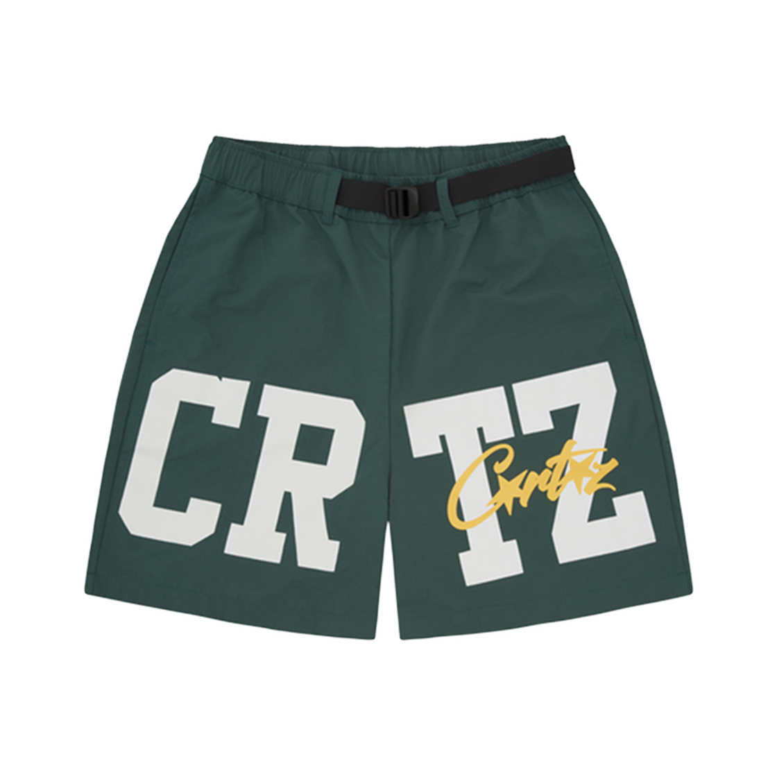 코르테이즈 CRTZ 나일론 쇼츠 그린(Corteiz CRTZ Nylon Shorts Green) - 1