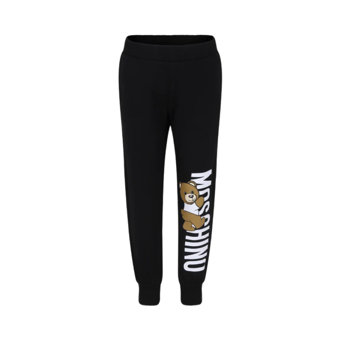 HUP07PLDA2760100 (Kids) Moschino Teddy Bear Logo Pants Black