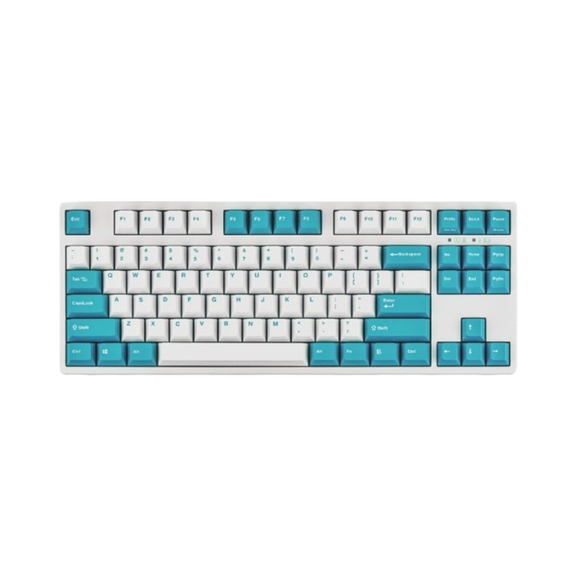 레오폴드 FC750RBT PD 유무선 텐키리스 기계식 키보드 화이트 민트 한글 자판 (국내 정식 발매 제품)(Leopold FC750RBT PD Wired/Wirelss TKL Mechanical Keyboard White Mint Korean Layout (Korean Ver.))