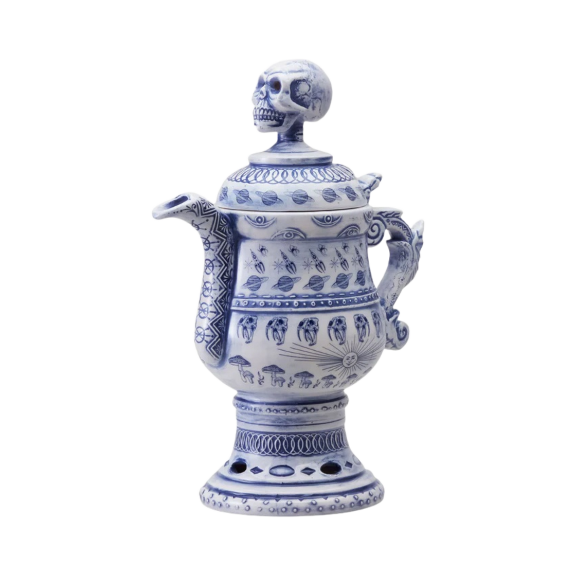 네이버후드 x 닥터 우 미트 스컬 헤드 인센스 챔버 블루(Neighborhood x Dr. Woo Meet Skull Head Incense Chamber Blue)