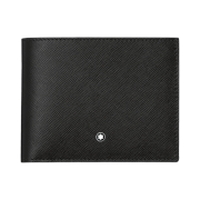 Montblanc Sartorial 6cc Wallet with 2 View Pockets Black