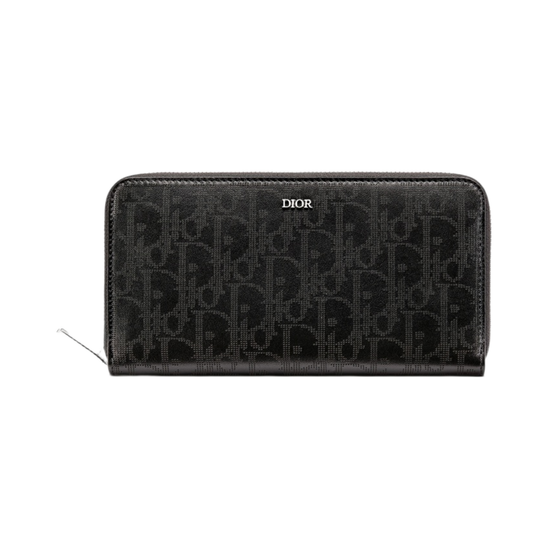 디올 지퍼 롱 지갑 블랙 디올 오블리크 갤럭시 레더(Dior Zipped Long Wallet Black Dior Oblique Galaxy Leather) - 1