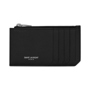 Saint Laurent Zipped Card Case Black