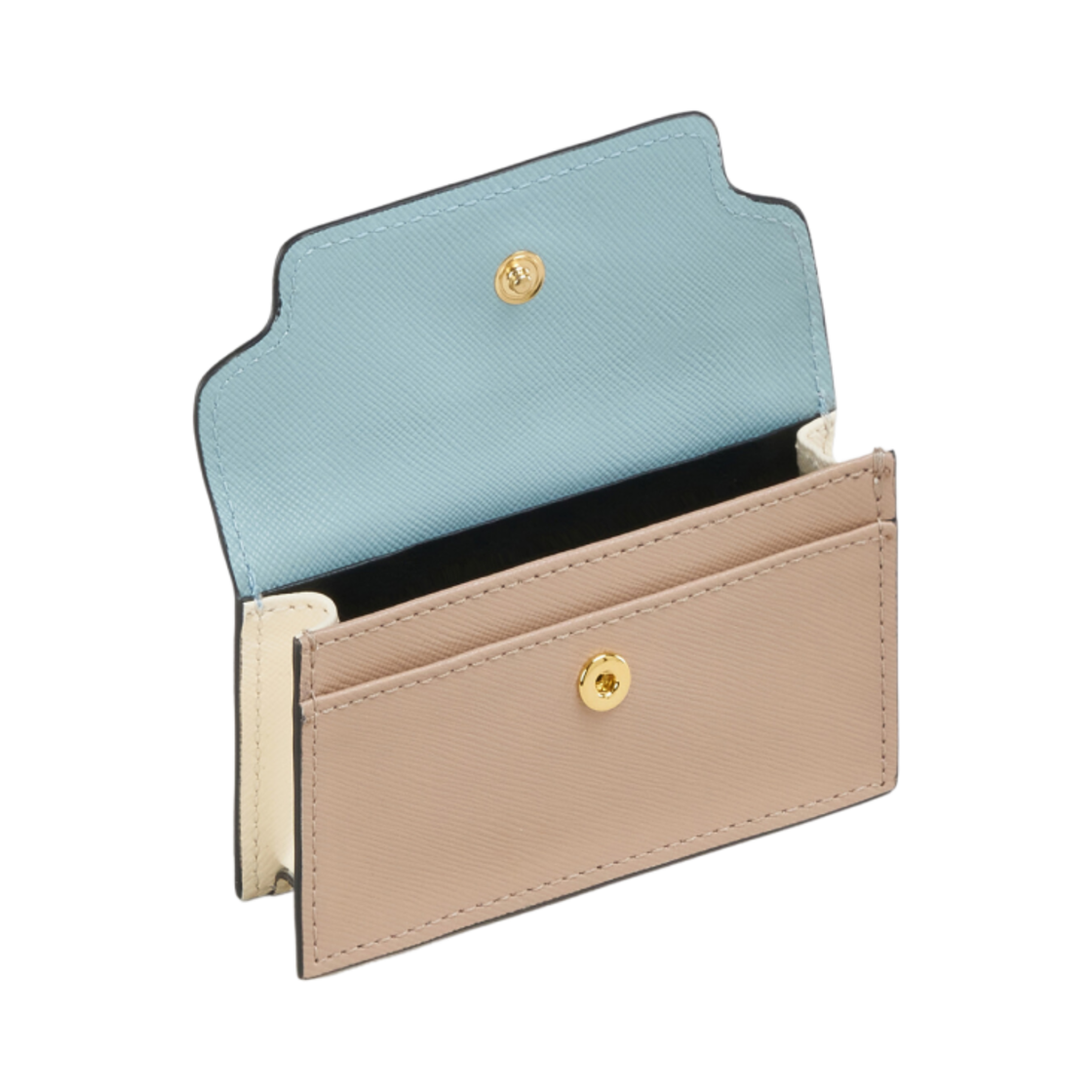 마르니 사피아노 비즈니스 카드 케이스 아쿠아마린 내츄럴(Marni Saffiano Business Card Case Aquamarine Natural) - 2