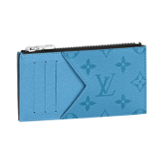 Louis Vuitton Coin Card Holder Taigarama Denim Blue
