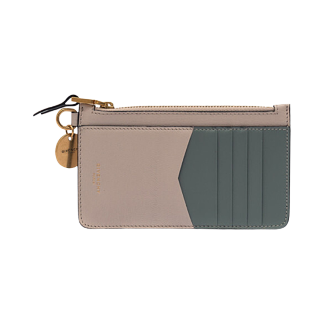 지방시 투톤 GV3 지퍼 카드 홀더 미드나잇 블루 베이지(Givenchy Two-Tone GV3 Zipped Card Holder Midnight Blue Beige)