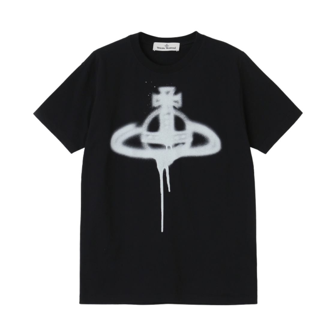 (W) 비비안 웨스트우드 앵글로매니아 스프레이 오브 클래식 티셔츠 블랙((W) Vivienne Westwood Anglomania Spray Orb Classic T-Shirt Black) - 1