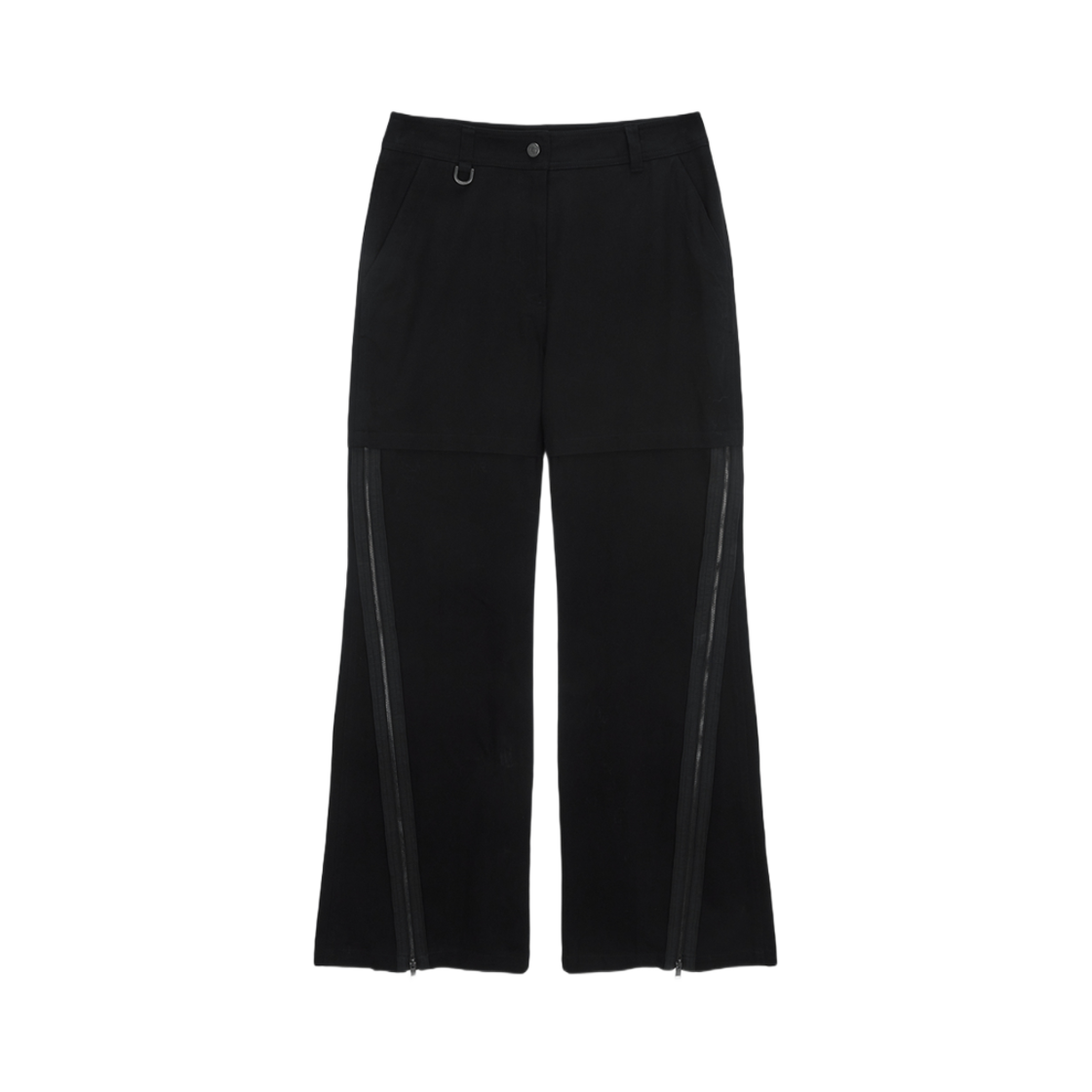MK2434PT013M (W) Matin Kim Zipper Point Boots Cut Pants Black