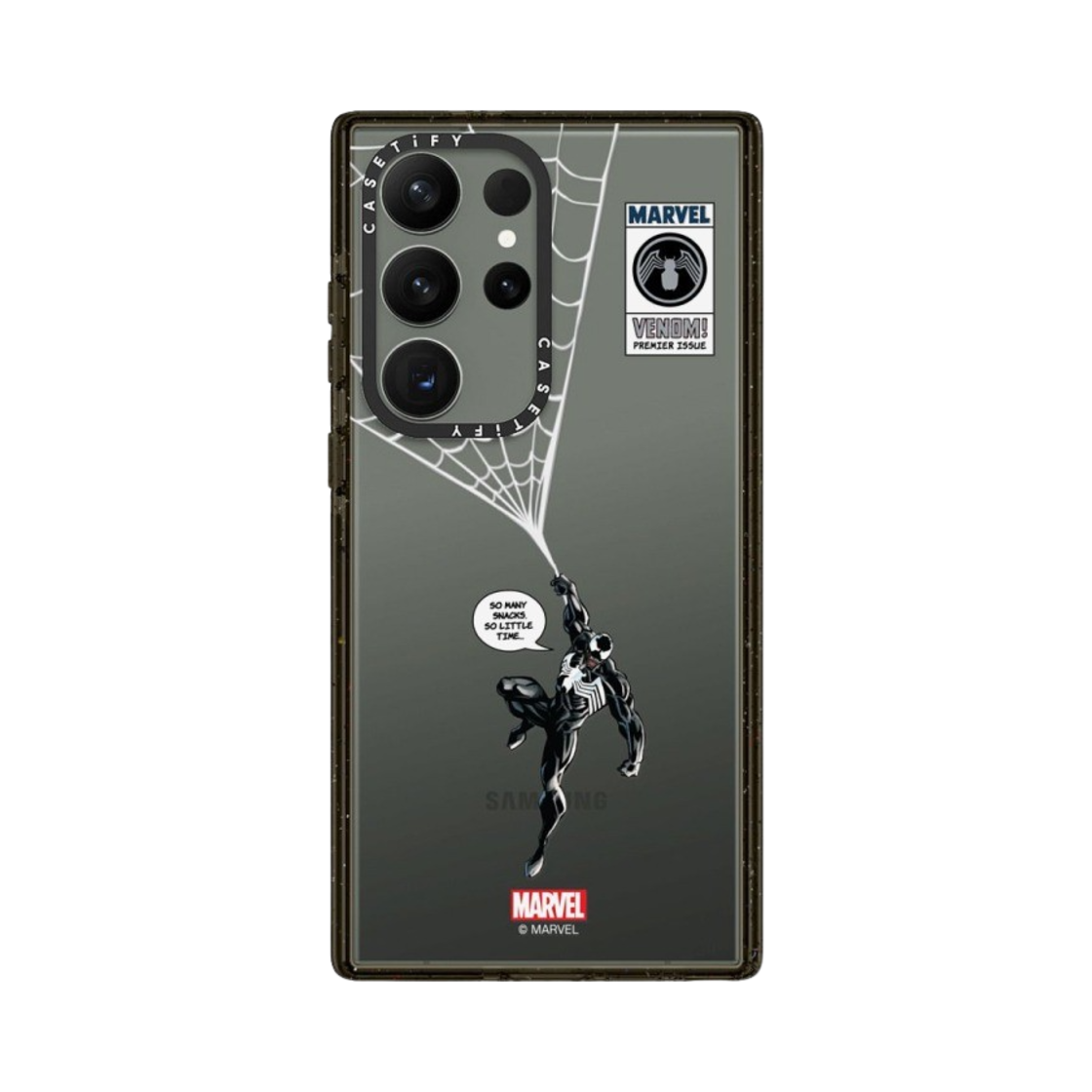 케이스티파이 x 마블 갤럭시 베놈 행잉 임팩트 케이스 클리어 블랙(Casetify x Marvel Galaxy Venom Hanging Impact Case Clear Black) - 4