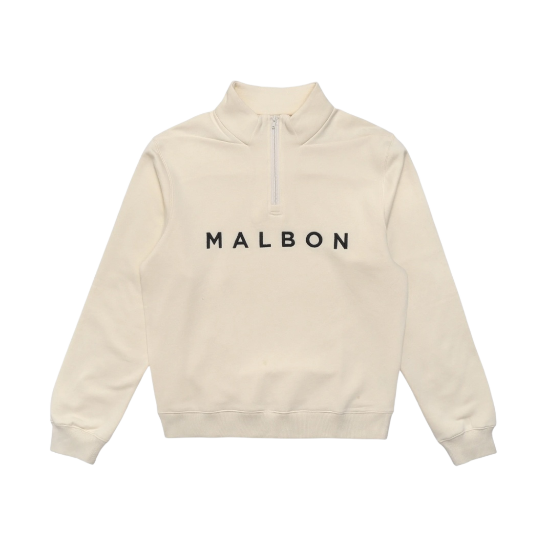 말본 골프 스핀들 1/4 지퍼 풀오버 아이보리(Malbon Golf Spindle 1/4 Zip Pullover lvory) - 1