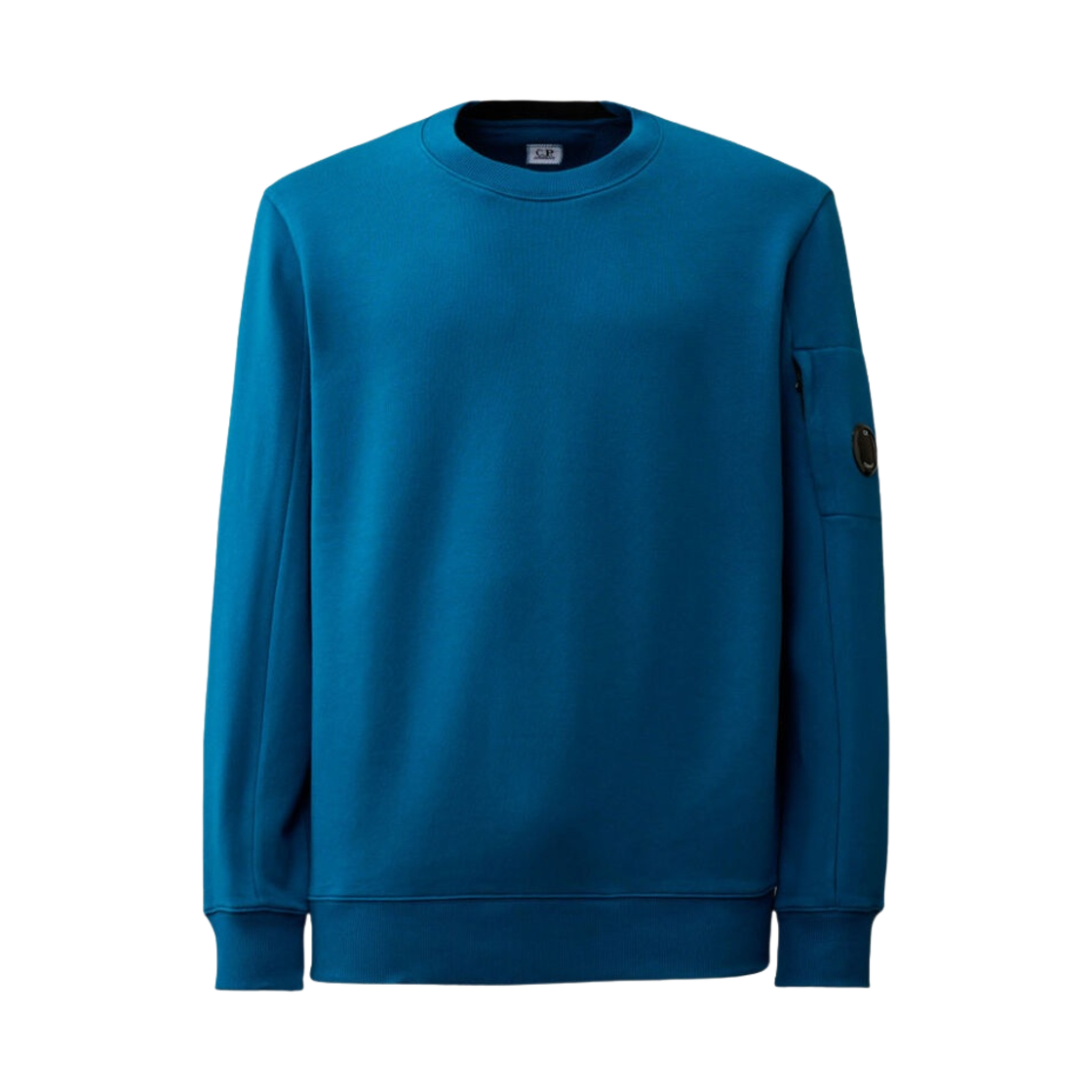 16CMSS022A005086W848 C.P. Company Diagonal Raised Fleece Sweatshirt Ink Blue - 24SS