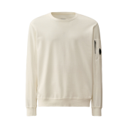 C.P. Company Light Fleece Sweatshirt Gauze White - 24SS