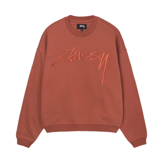 Stussy Relaxed Smoothstock Crew Brick