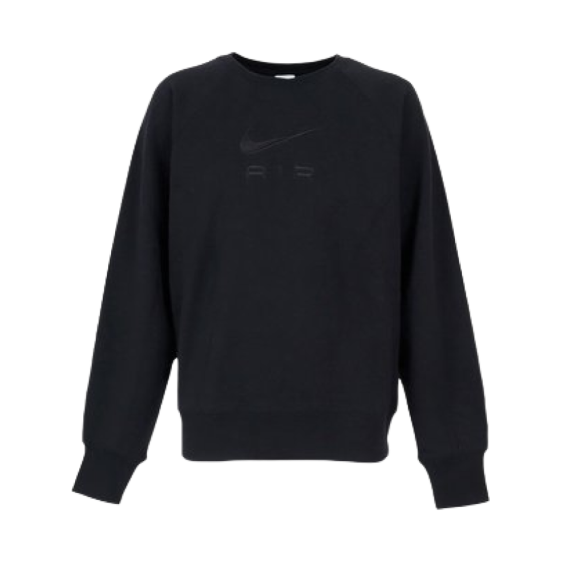 나이키 NSW 에어 프렌치 테리 크루넥 스웨트셔츠 블랙 - 아시아(Nike NSW Air French Terry Crewneck Sweatshirt Black - Asia) - 1