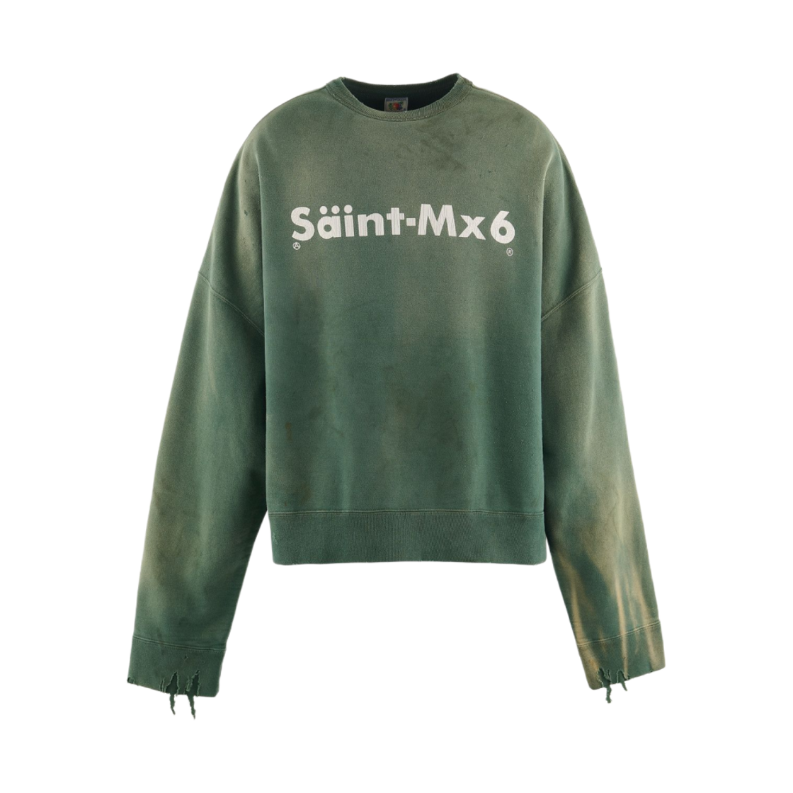 세인트 마이클 카오스 스웨트셔츠 그린 - 24AW