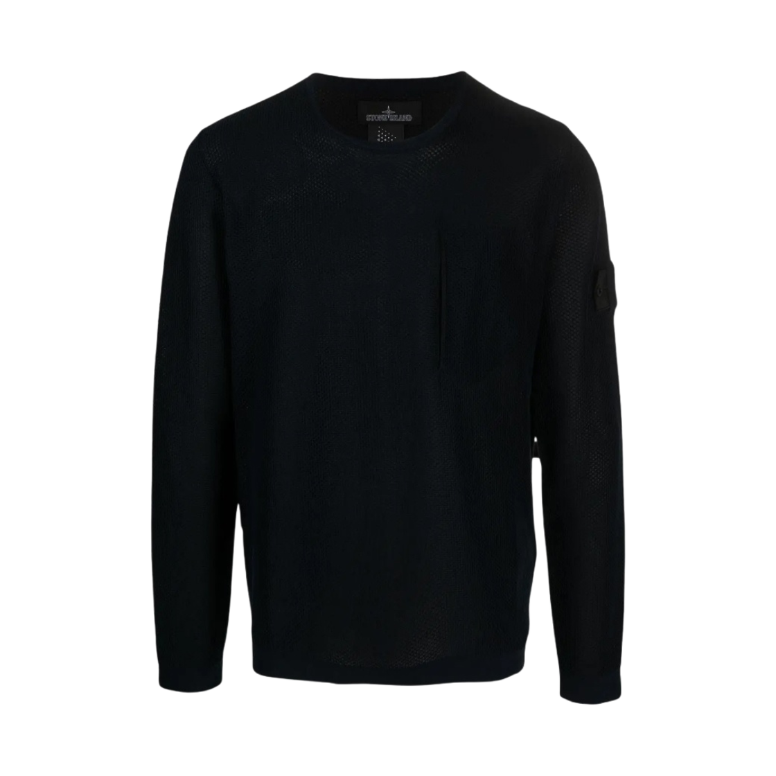 스톤 아일랜드 쉐도우 프로젝트 505A3 램스울 크루넥 니트 네이비 잉크 블루 - 21SS(Stone Island Shadow Project 505A3 Lambswool Crewneck Knit Navy Ink Blue - 21SS) - 1