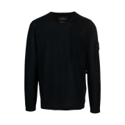 Stone Island Shadow Project 505A3 Lambswool Crewneck Knit Navy Ink Blue - 21SS