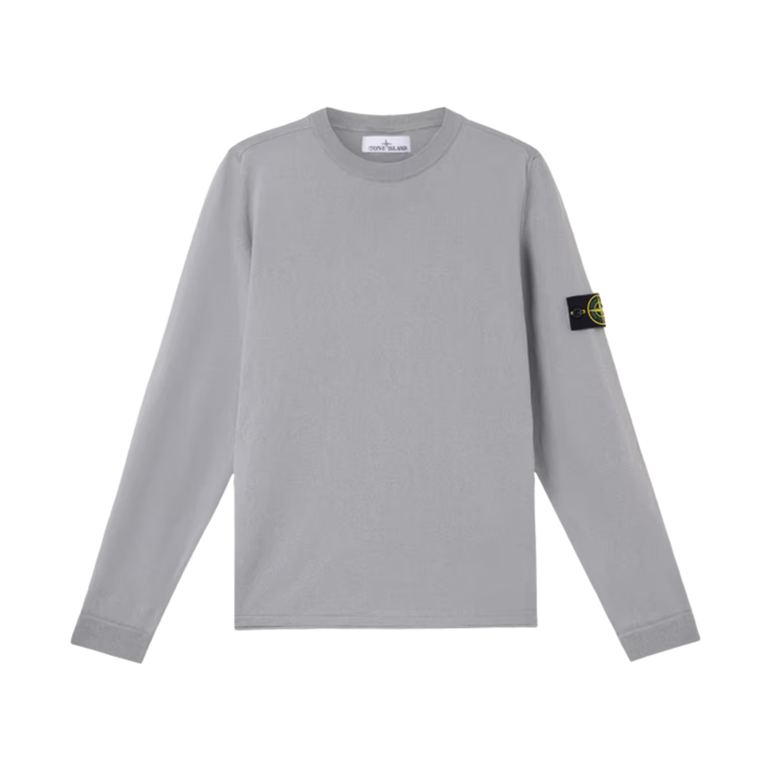 K1S1551000-62S00B9-V0024 Stone Island 5100062 Light Raw Hand Organic Cotton Crewneck Sweater Avio Blue - 25SS