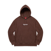 Supreme Box Logo Hooded Sweatshirt Dark Brown - 21FW