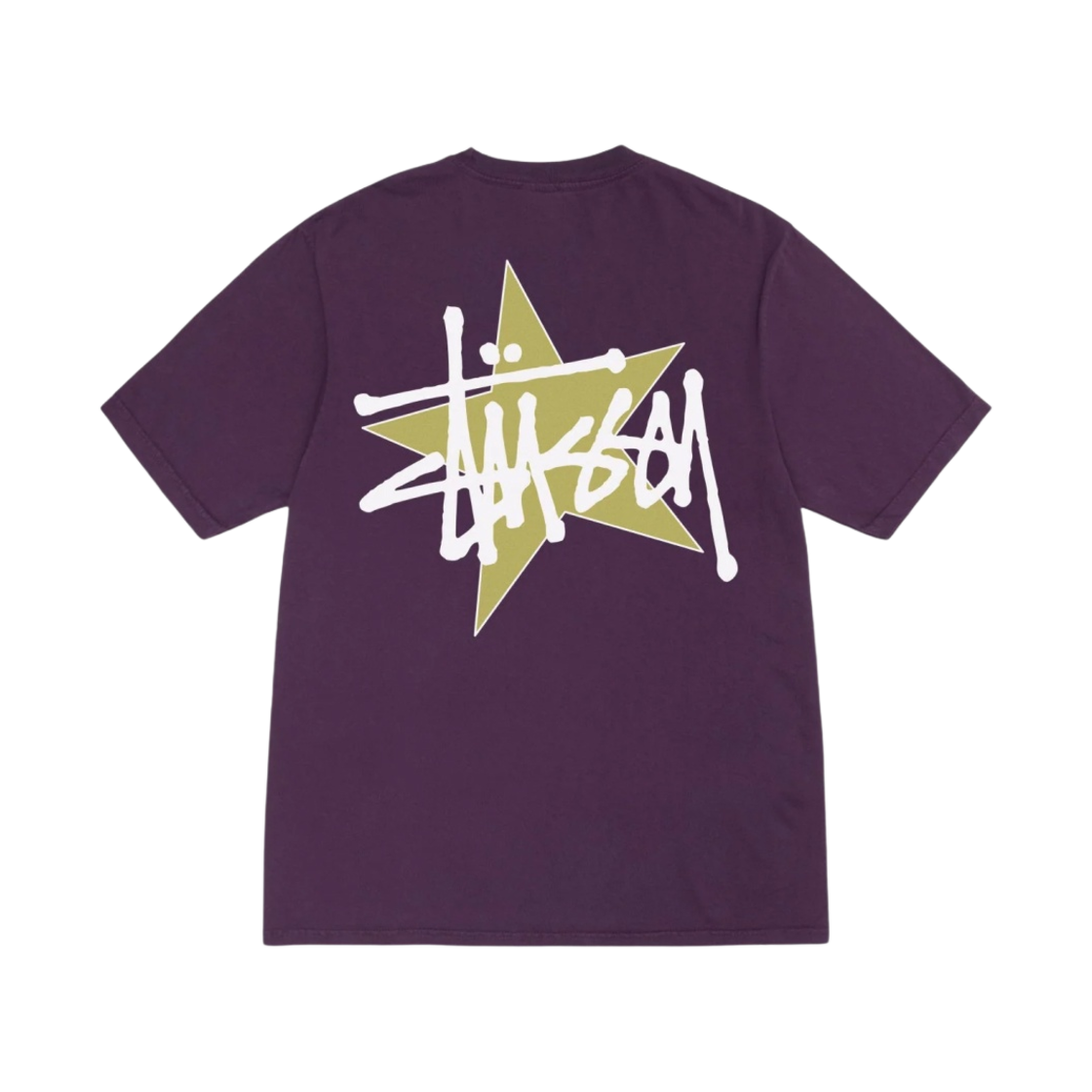 1904944/H/J Stussy Star Pigment Dyed T-Shirt Purple